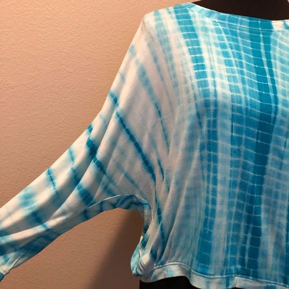 Anthropologie Split Back San & Soni Tie Dye Top XS - Picture 3 of 6